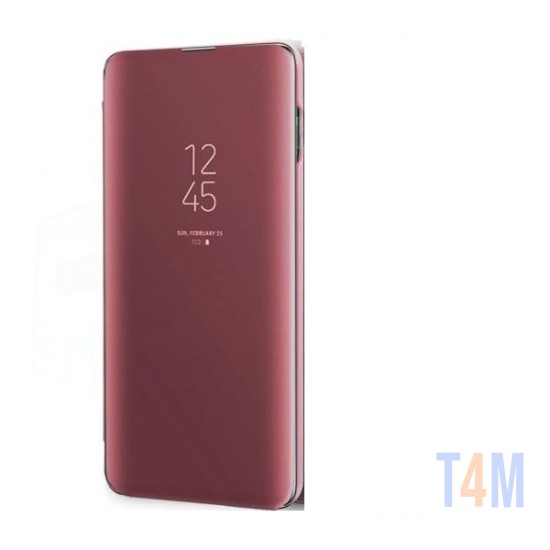 FLIP COVER "CLEAR VIEW" HUAWEI Y7 2019 ROSA